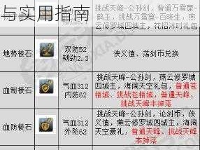 天涯明月刀手游经脉砭石功能深度解析：作用详解与实用指南