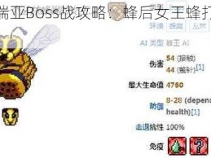 泰拉瑞亚Boss战攻略：蜂后女王蜂打法详解