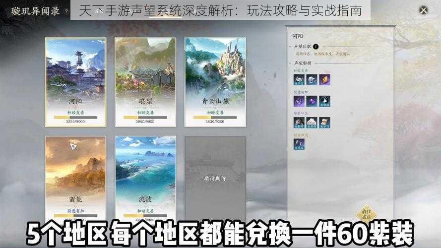 天下手游声望系统深度解析：玩法攻略与实战指南