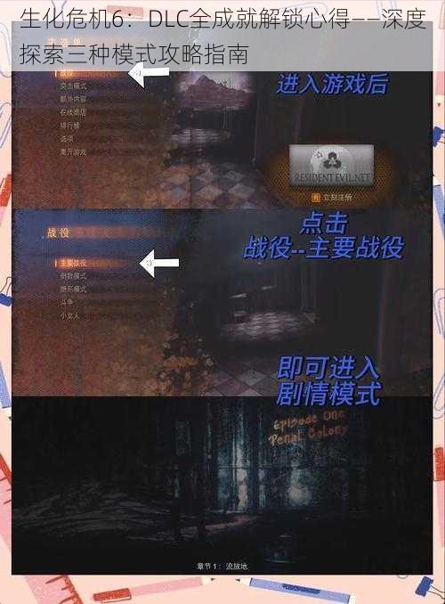 生化危机6：DLC全成就解锁心得——深度探索三种模式攻略指南
