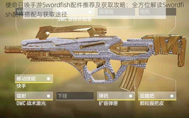 使命召唤手游Swordfish配件推荐及获取攻略：全方位解读Swordfish配件搭配与获取途径