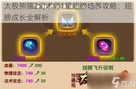 太极熊猫2幻术师1星翅膀培养攻略：翅膀成长全解析